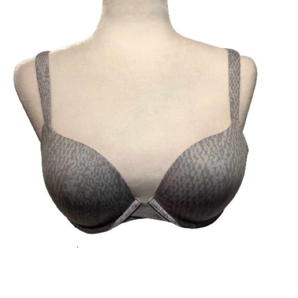 SPANX PILLOW CUP BRA IN GREY SIZE 34C NWT